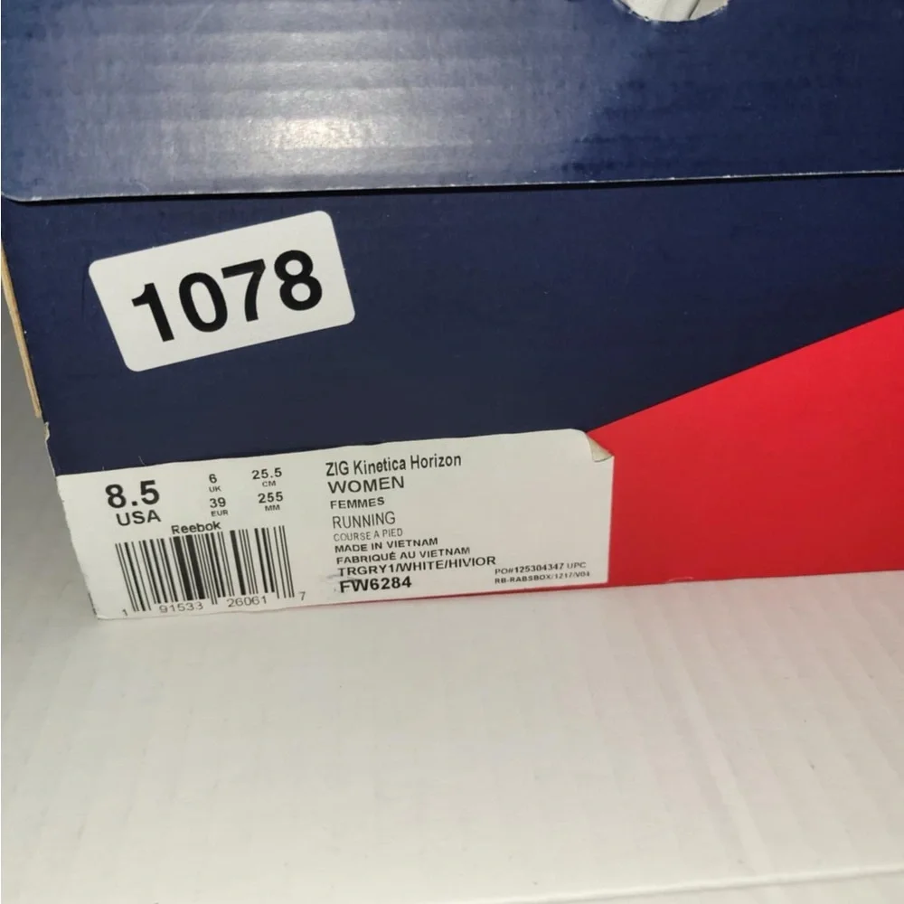 Reebok Zig Kinetica Horizon true grey white Fw6284 B-grade Running Women shoes - Picture 6 of 6